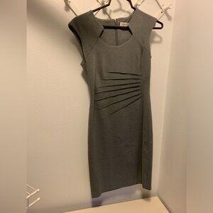 Grey Calvin Klein cocktail dress